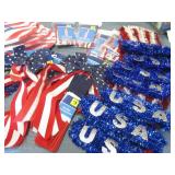 Patriotic plates and decor...