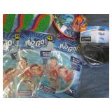 Pool toys and masks...