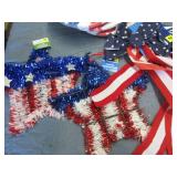 Patriotic plates and decor...