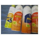 Sunscreen spray...