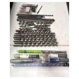 (35) Drill auger bits; Milwaukee, Greenlee, Diablo