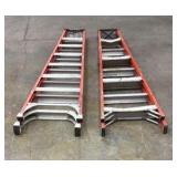 (2) Louisville 8ft stepladders