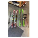 Elan and Swix skis and poles