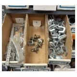 Electrical Conduit hardware on bottom 6 shelves