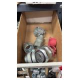 Electrical hardware on 5 shelves and top