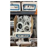 Electrical Conduit hardware on bottom 6 shelves
