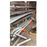 Conduit pipes of assorted sizes longest size is 10’