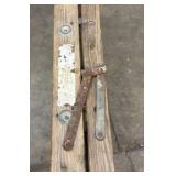 (2) 6ft wood stepladders  and (1) 8ft wood stepladder
