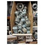 Electrical Conduit hardware on bottom 6 shelves