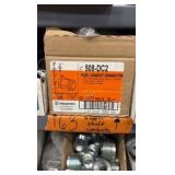 Electrical hardware on 5 shelves and top
