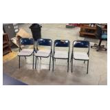 Samsonite Card table 33” x 33” with 4 chairs