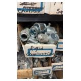 Electrical Conduit hardware on bottom 6 shelves