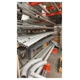 Conduit pipes of assorted sizes longest size is 10’