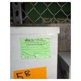 Temporary electrical service Siemans 125-amp outdoor electrical box, Square D enclosure
