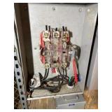Temporary electrical service Siemans 125-amp outdoor electrical box, Square D enclosure