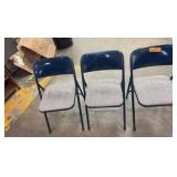 Samsonite Card table 33” x 33” with 4 chairs