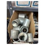 Electrical Conduit hardware on bottom 6 shelves