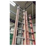 (2) Louisville 12’ extension ladders
