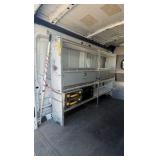 2015 Ford Transit with ladder rack and tool rack inside