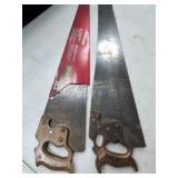 Adjustable hole saw and 2 hand saws