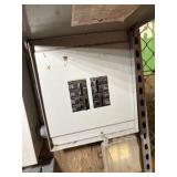 Temporary electrical service Siemans 125-amp outdoor electrical box, Square D enclosure