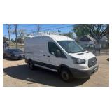 2015 Ford Transit with ladder rack and tool rack inside