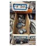 Electrical Conduit hardware on bottom 6 shelves
