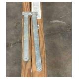 (2) 6ft wood stepladders  and (1) 8ft wood stepladder