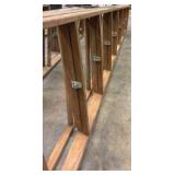 (2) 6ft wood stepladders  and (1) 8ft wood stepladder