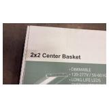 Lights: 2x2 and 3x4 Baskets; Recessed Troeffer Fixtures