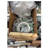 Electrical Conduit hardware on bottom 6 shelves