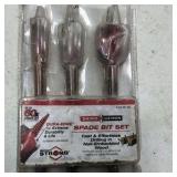 (35) Drill auger bits; Milwaukee, Greenlee, Diablo