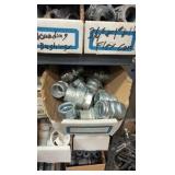 Electrical Conduit hardware on bottom 6 shelves