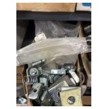 Electrical Conduit hardware on bottom 6 shelves
