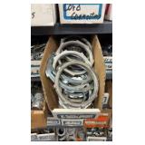 Electrical hardware on 5 shelves and top