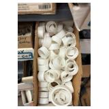 Electrical Conduit hardware on bottom 6 shelves