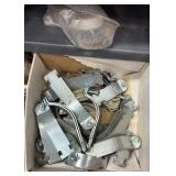 Electrical Conduit hardware on bottom 6 shelves
