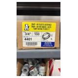 Electrical hardware on 5 shelves and top