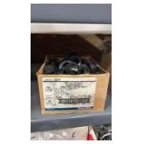 Electrical hardware on 5 shelves and top