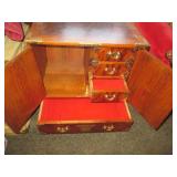 Vintage Asian Tansu Burlwood Chest ...