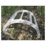 White plastic outdoor garden archwa...