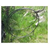 Metal ring fire log holder...