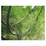Metal ring fire log holder...