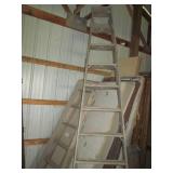 10ft and 6ft wooden step ladders...