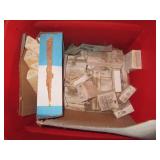 Storage tote with an assortment of ...