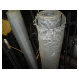 Vintage metal 55-gallon drum contai...