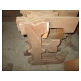 Large wood cut stencil style letter...