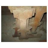 Large wood cut stencil style letter...
