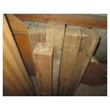 Misc 3+ft 4x4 wood pieces, shelving...
