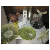 Vintage metal, ceramic and wood nik...
